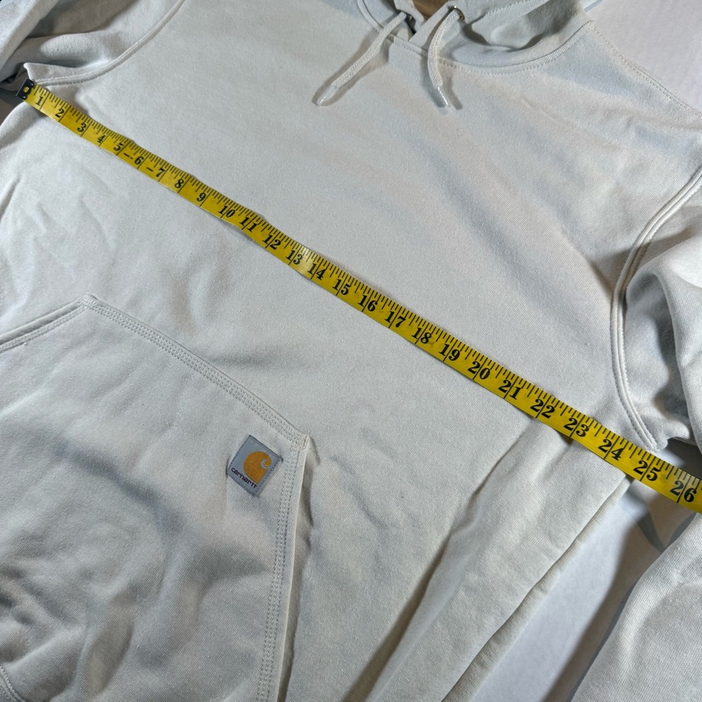 Carhartt Men's Off-White Hoodie - Picture 10 of 16